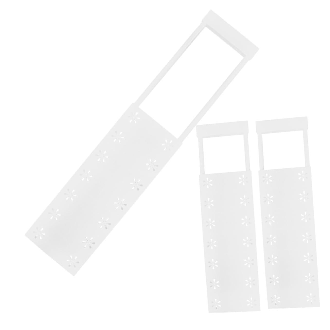 Adjustable Closet Shelf Set of 3 with Expandable Width for Wardrobe Storage and NoDrill Installation