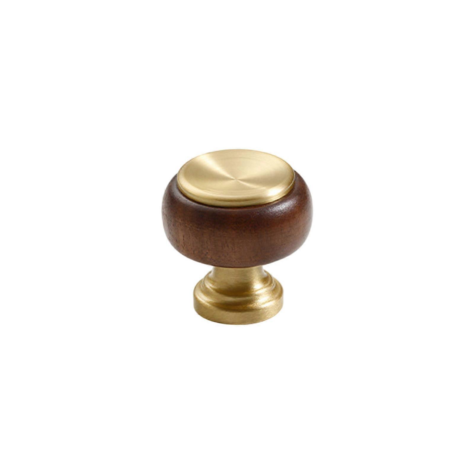 Elegant Wood Cabinet Knobs Handle with Solid Brass Construction Comfortable for Wardrobe Doors DIY Friendly  copper