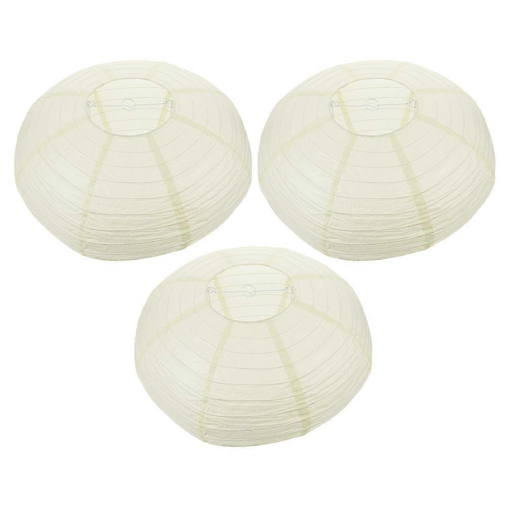 3pcs Foldable Paper Lampshades Decorative Lanterns Blank Japanese Restaurant Pendant Outdoors Hanging Crafts