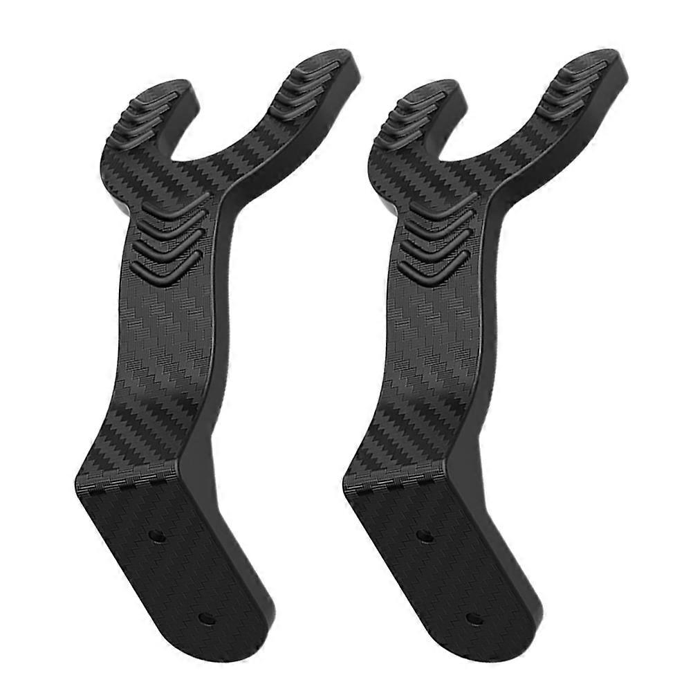 Wall Mount Hook for Motorcycle 2Pcs Black ABS Coat and Jacket Holder