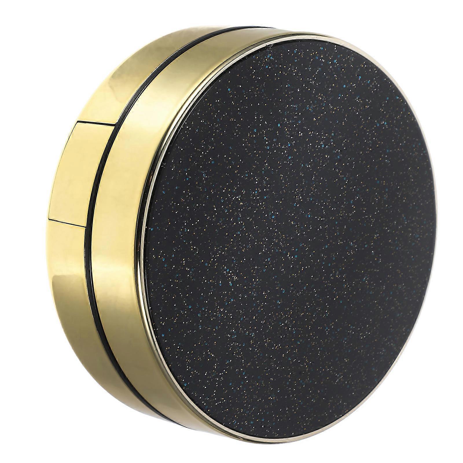 Pressed Powder Box Round Container for Holding Cream Use 2Pcs Black