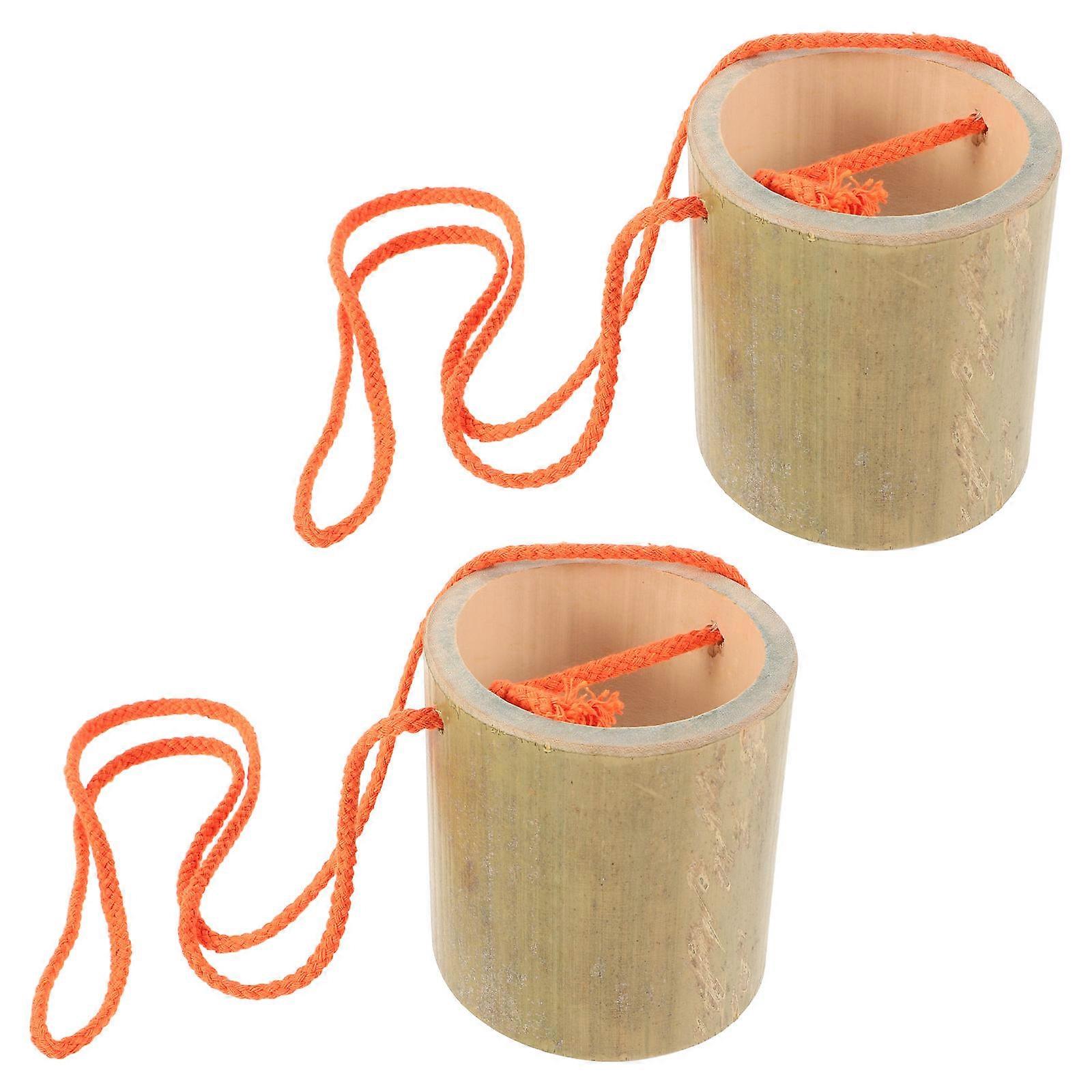 Bamboo Walking Stilts for Kids and Adults Enhance Balance Coordination at Versatile 2pcs