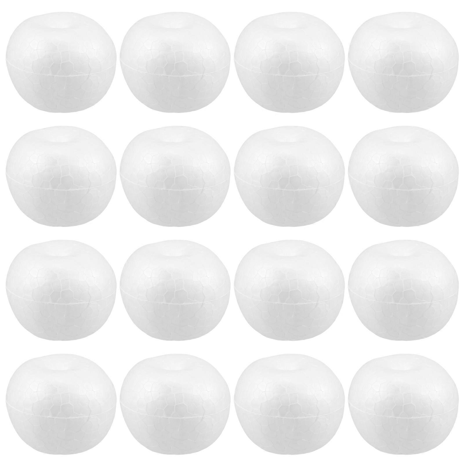 Apple Foam Model for DIY Craft Projects 20Pcs White Foam Fruit Decorations