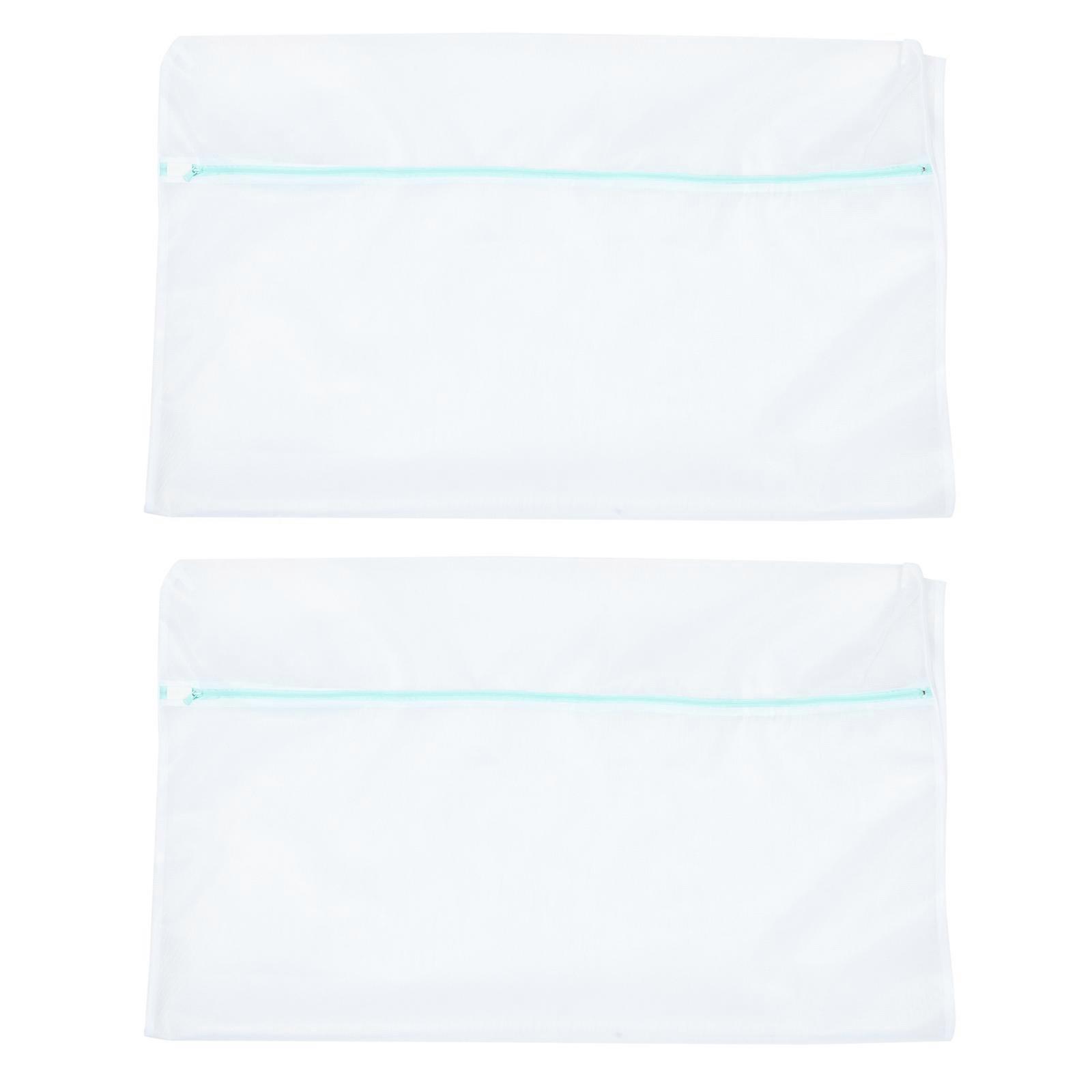 White Mesh Laundry Bags for Washing Machine Polyester 4Pcs Set