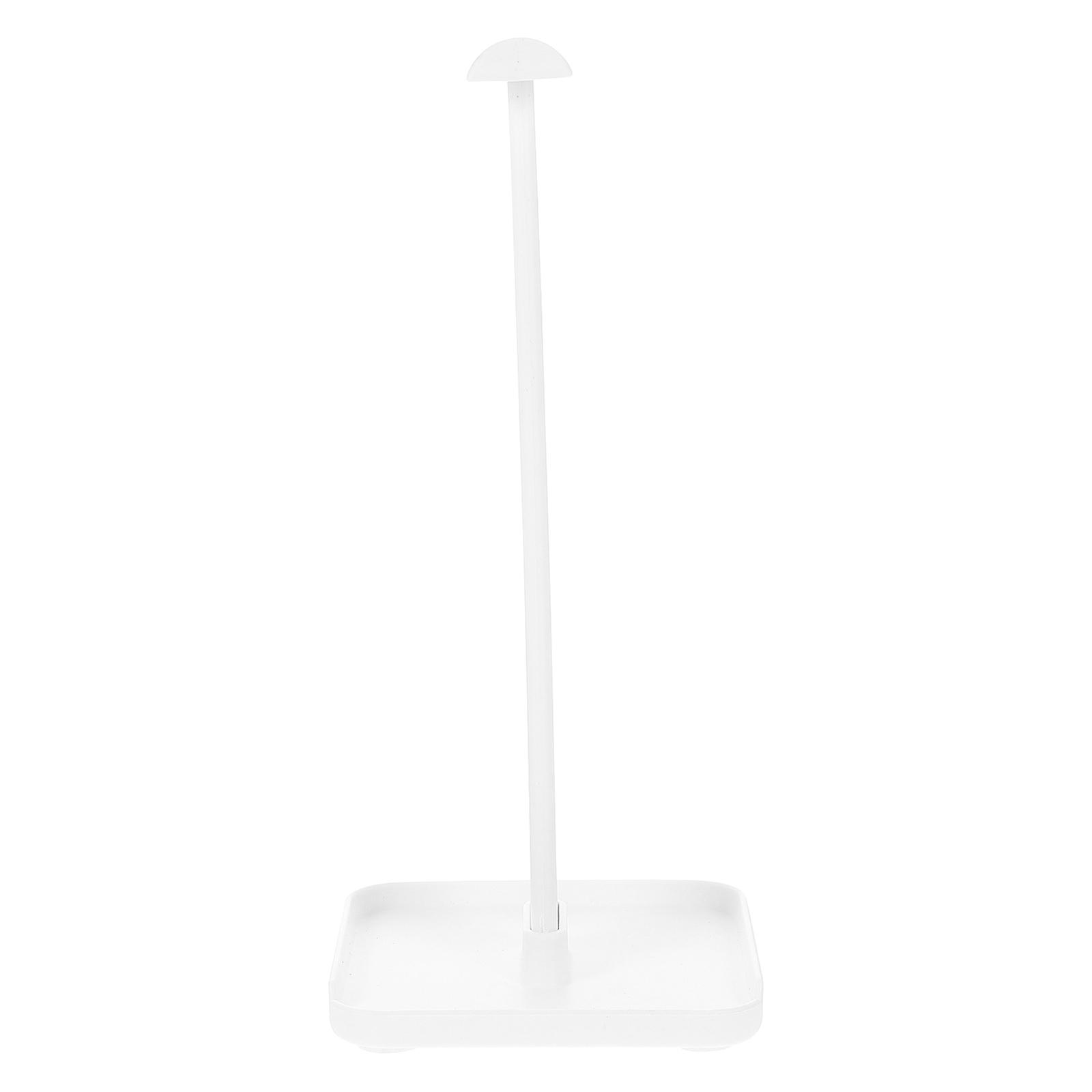 White ABS Headset Stand for Desktop Headphone Storage and Organization