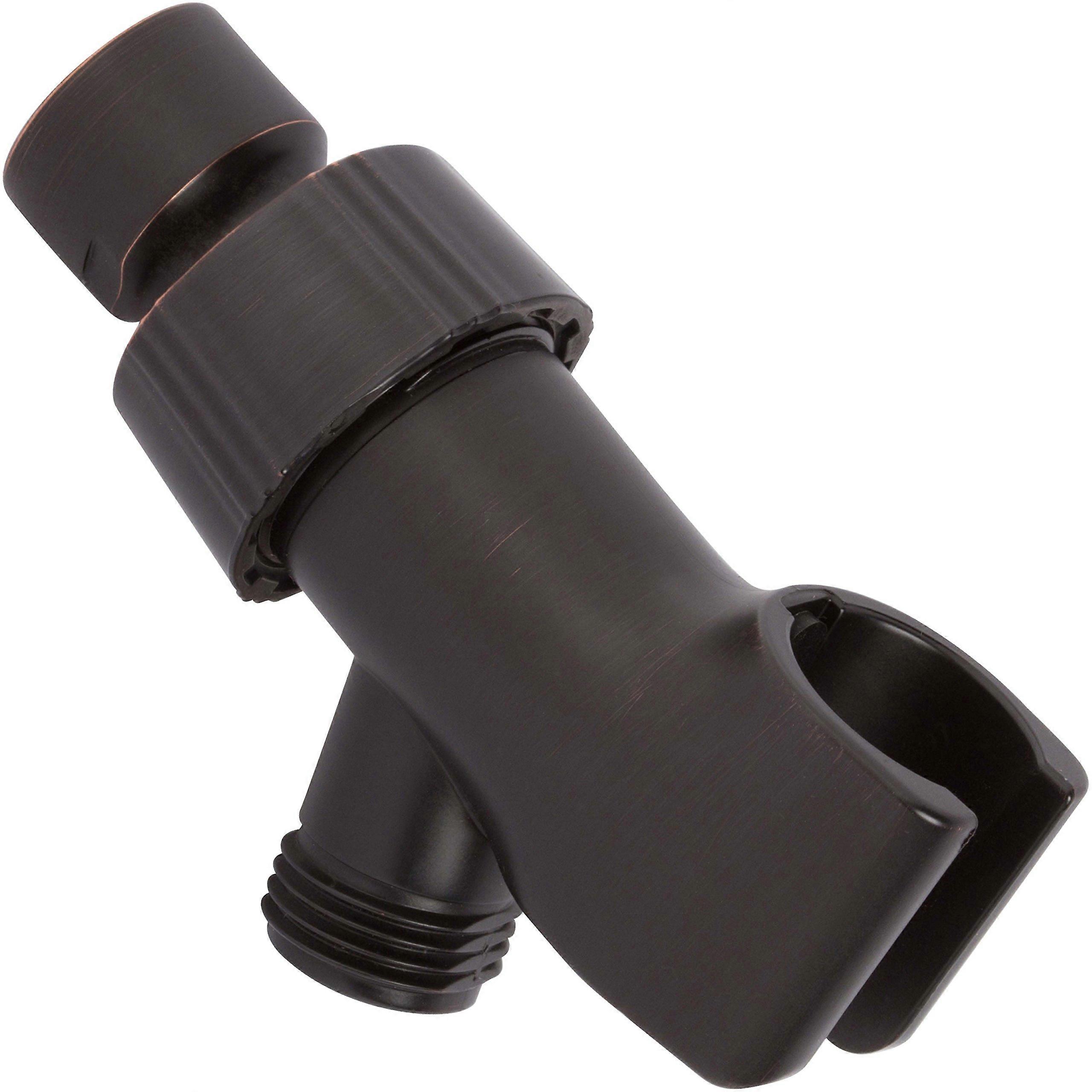 Handheld Shower Head Holder Oil Rubbed Bronze Adjustable Arm Bracket with Brass Connector