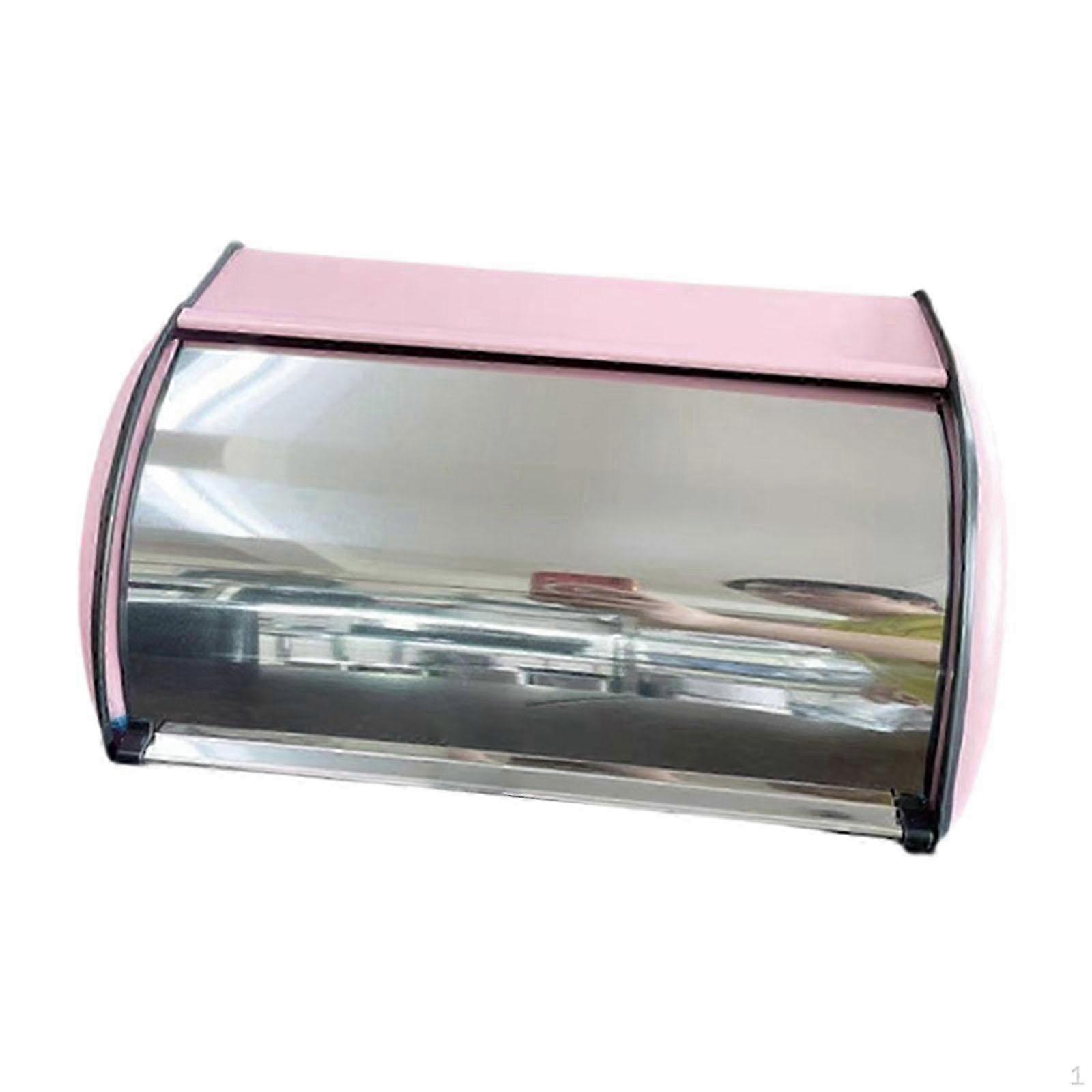 25-26 Bread Bin with Roll Lid Box Large Capacity Multipurpose Storage Holder for Countertop