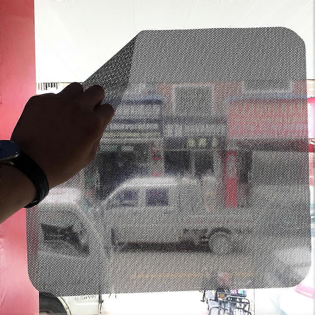 Sunshade Sticker Car Side Window for Uv Ray Protection 1Pair Black