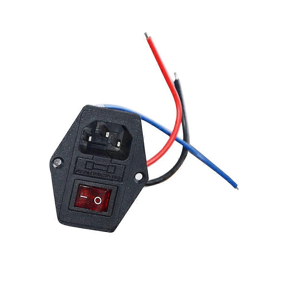 10A 250V Power Outlet with Fused Module for 3D Printer 3Pcs Set