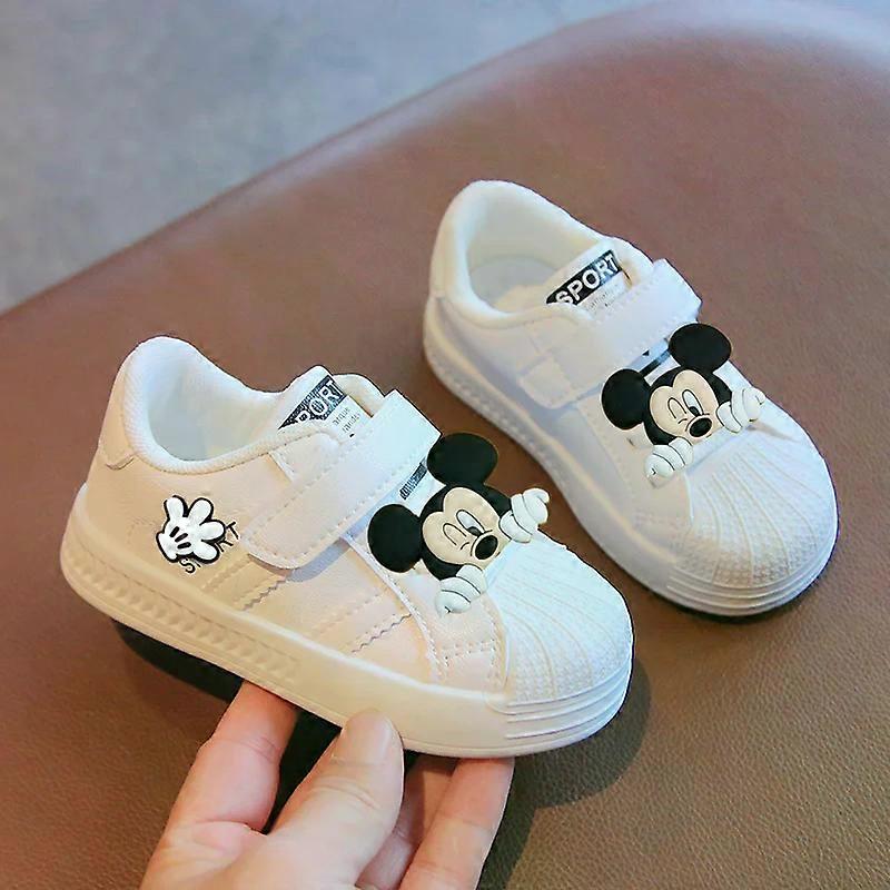 Disney Kids Sneakers Spring fall New Boys Casual Shoes Girls Toddler Shoes Baby Low Top Board Shoes Mickey Mouse first walkers