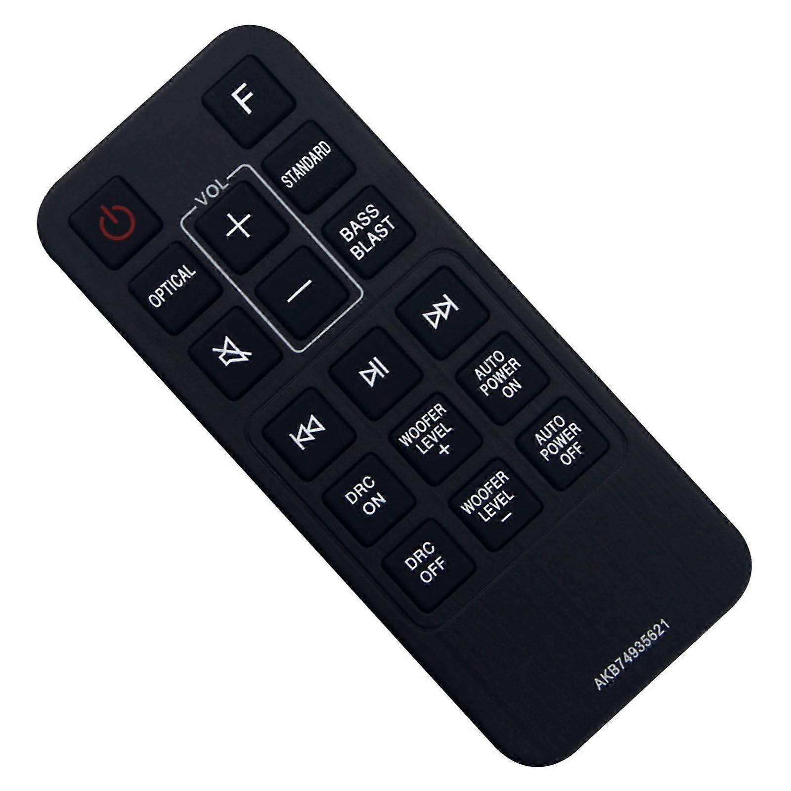 Remote Control for LG Soundbar AKB74935621 for SJ2 SPJ2BW Quick Response Buttons