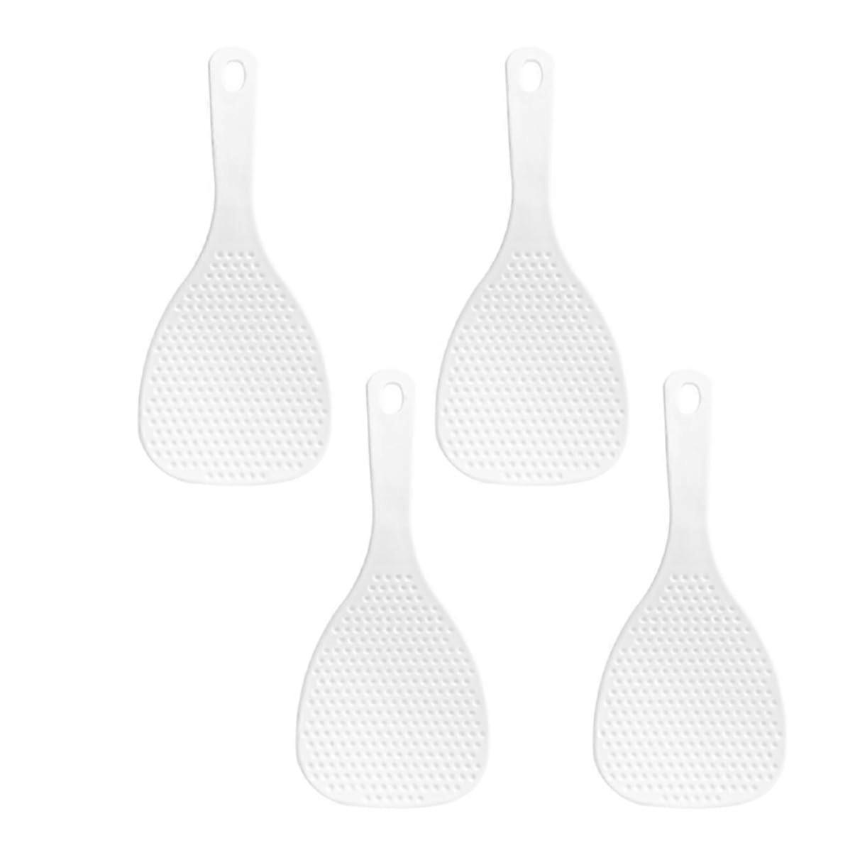 4pcs Non Stick Rice Paddle and Spoon Set for Cooking and Serving with Easy Clean Surface