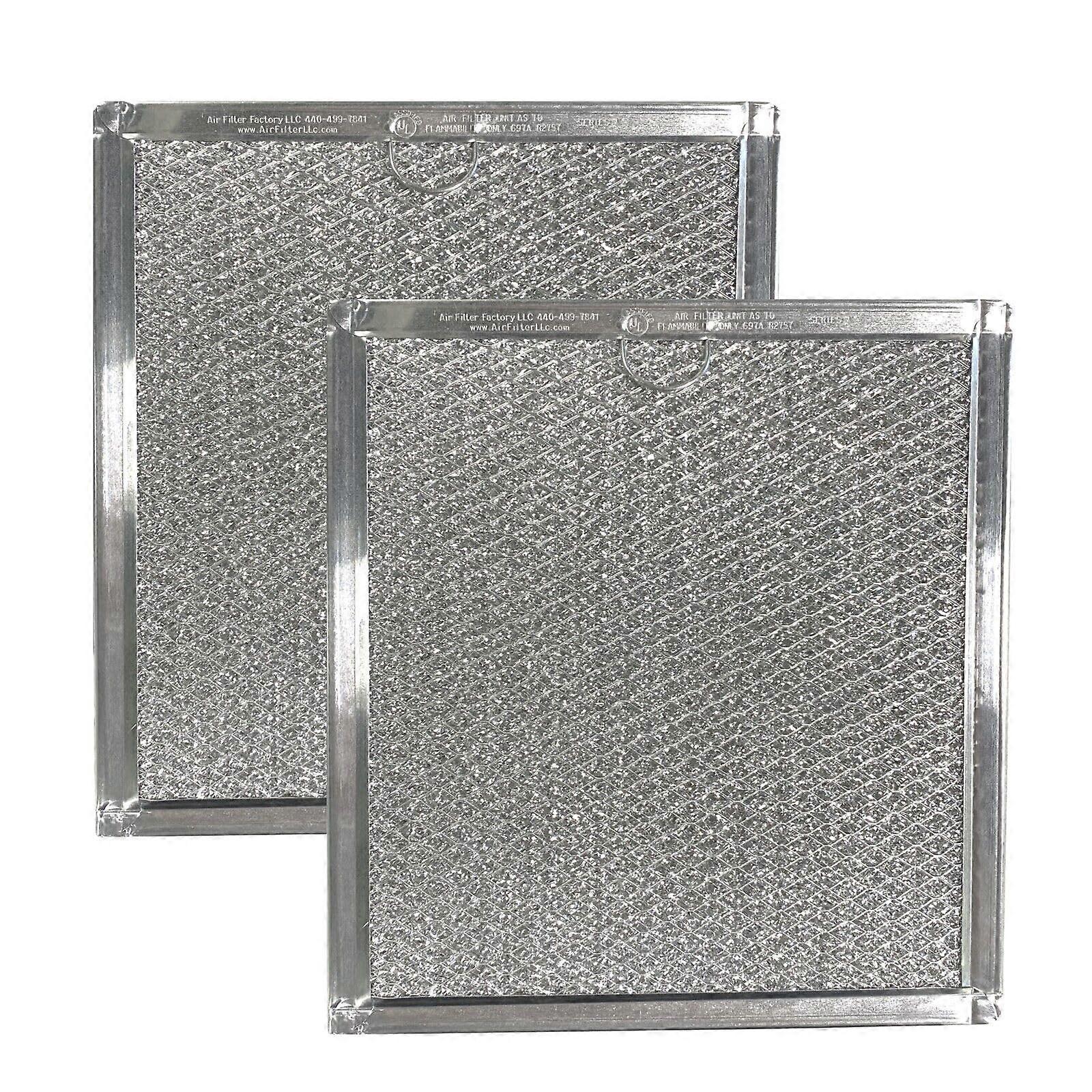 942347 Aluminum Mesh Microwave Grease Filter 2 Pack, Compatible Replacement for GE