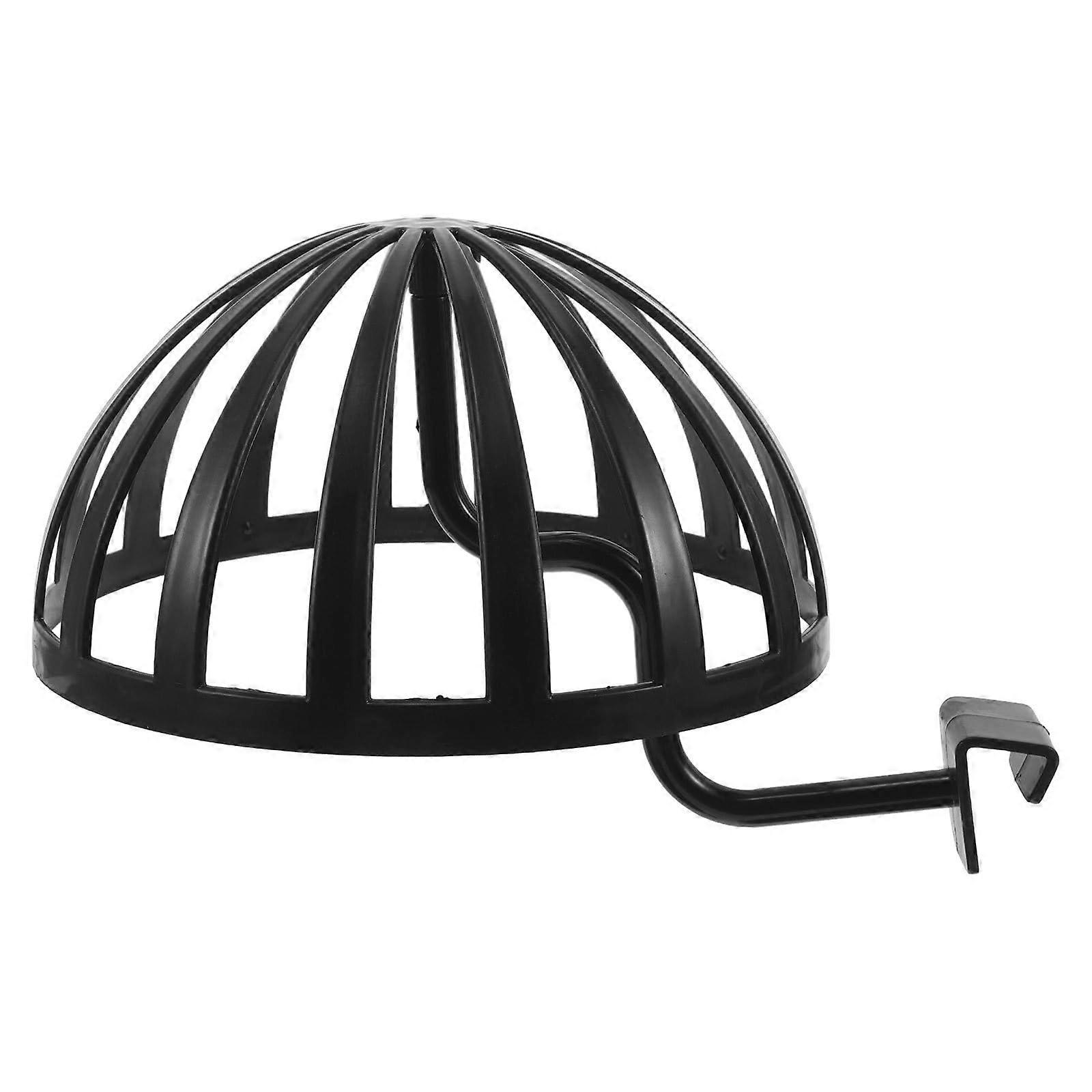 Wall Mounted Wig Stand and Hat Rack for Wig Drying, Cap Storage, Display Holder in Black