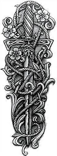 Extra Large Temporary Tattoos Full Arm Sleeve, Waterproof and Long Lasting Realistic Design