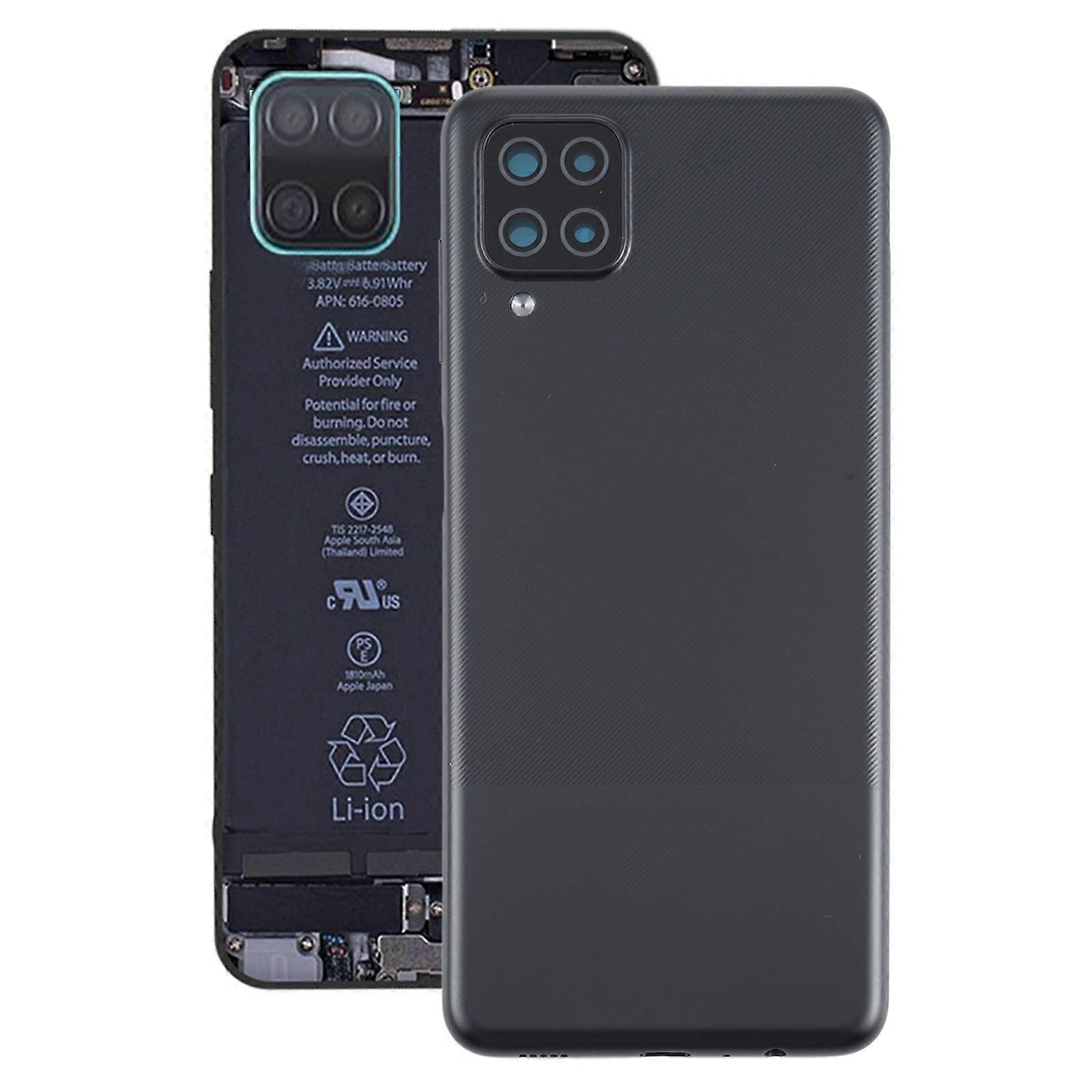 Back Cover Replacement Black Rear Housing  Part for Samsung Galaxy A12
