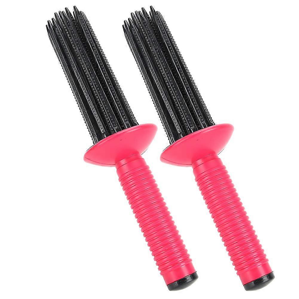 Hair Styling Brush with Enhanced Grip Texture for Precise Section Styling and Smooth Hair Insertion