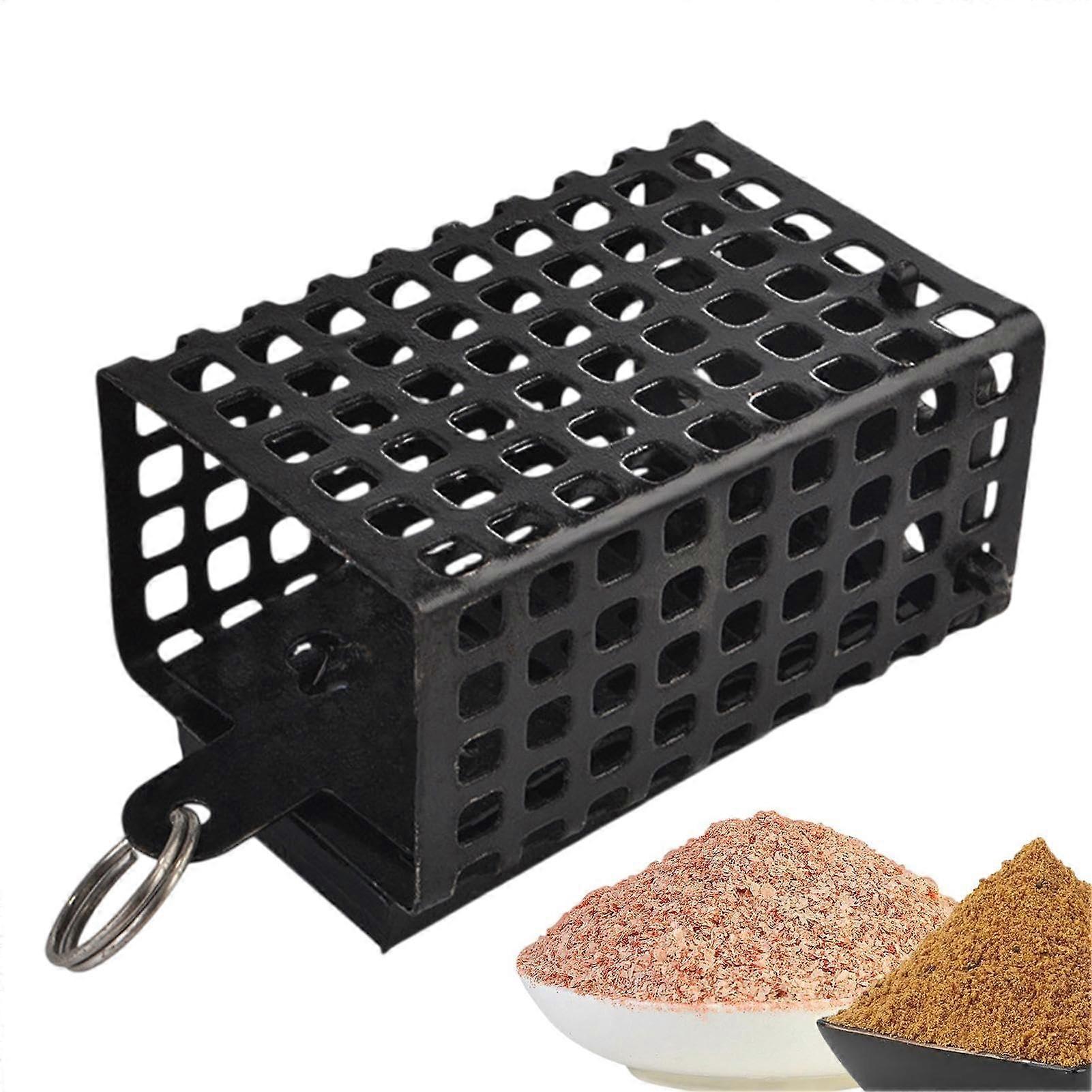 Fishing Bait Cage RustResistant Metal Square Feeder Basket 30g for Catfish and Carp