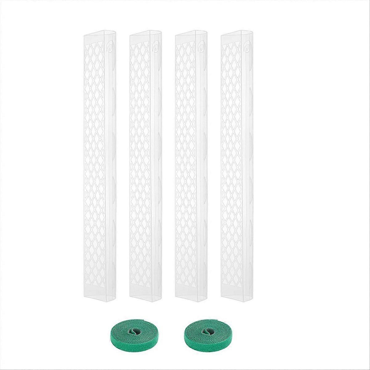 4 Packs Plastic Moss Pole for Plants Monstera,Stackable Plant Support