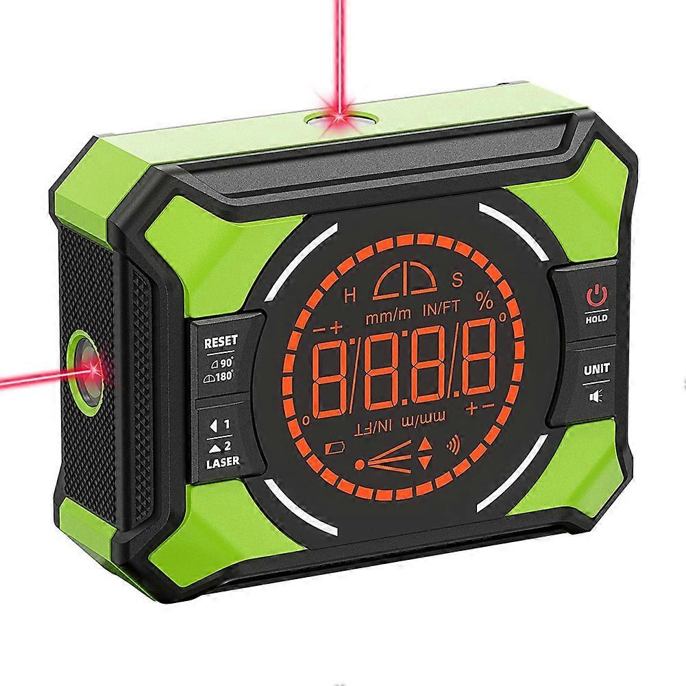 Digital Laser Angle Gauge Electronic Protractor Angle Finder with LCD Display & Magnetic Inclinometer Laser Dot