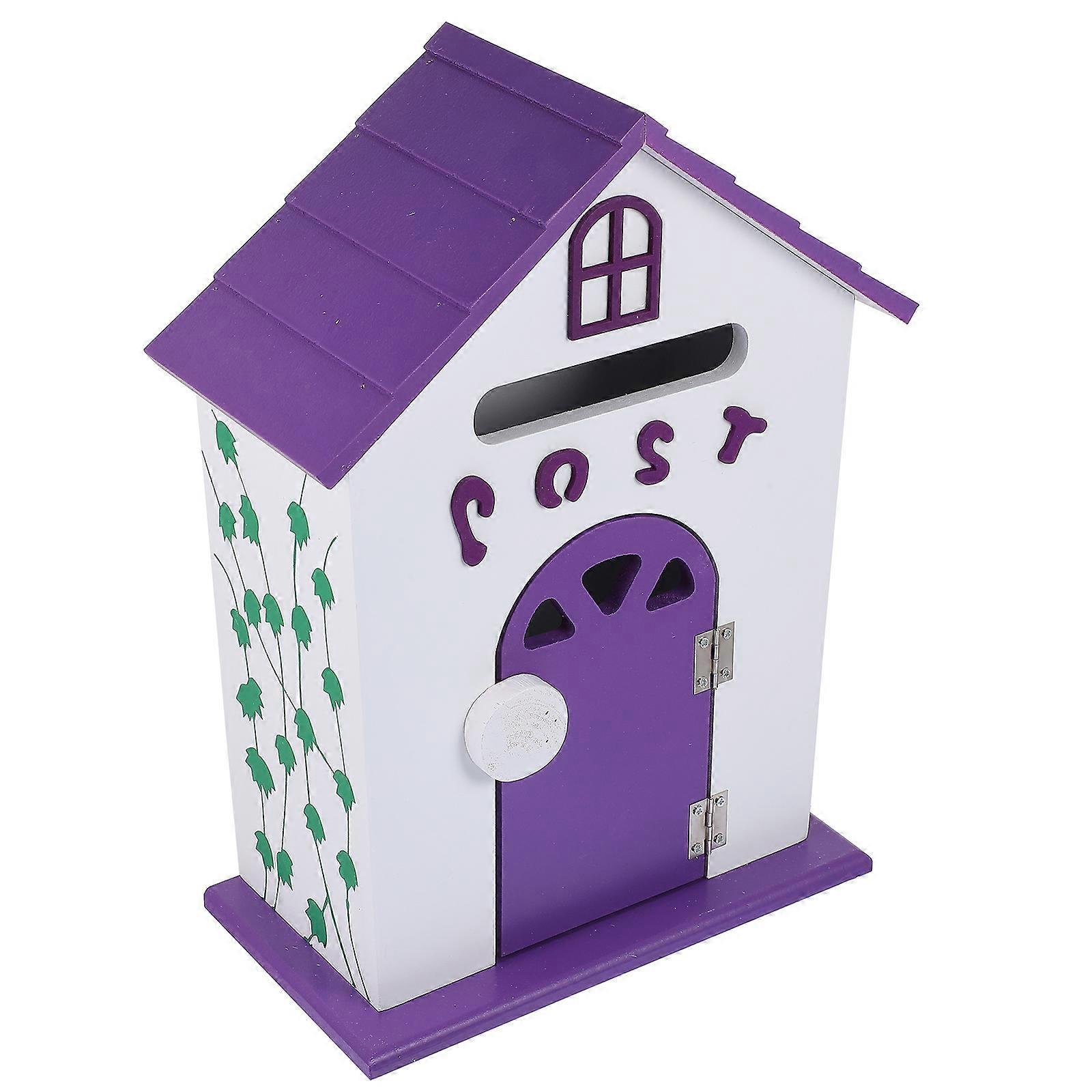 Purple Wall Mount Post Box for Complaint Collection 1Pcs Home Use