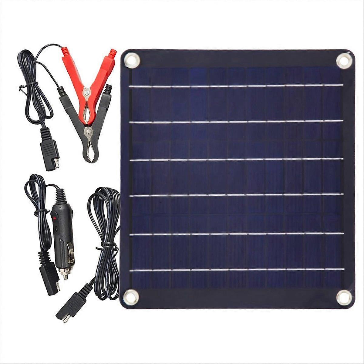 10W Solar Panel Kit 12V Waterproof Solar Trickle Charger