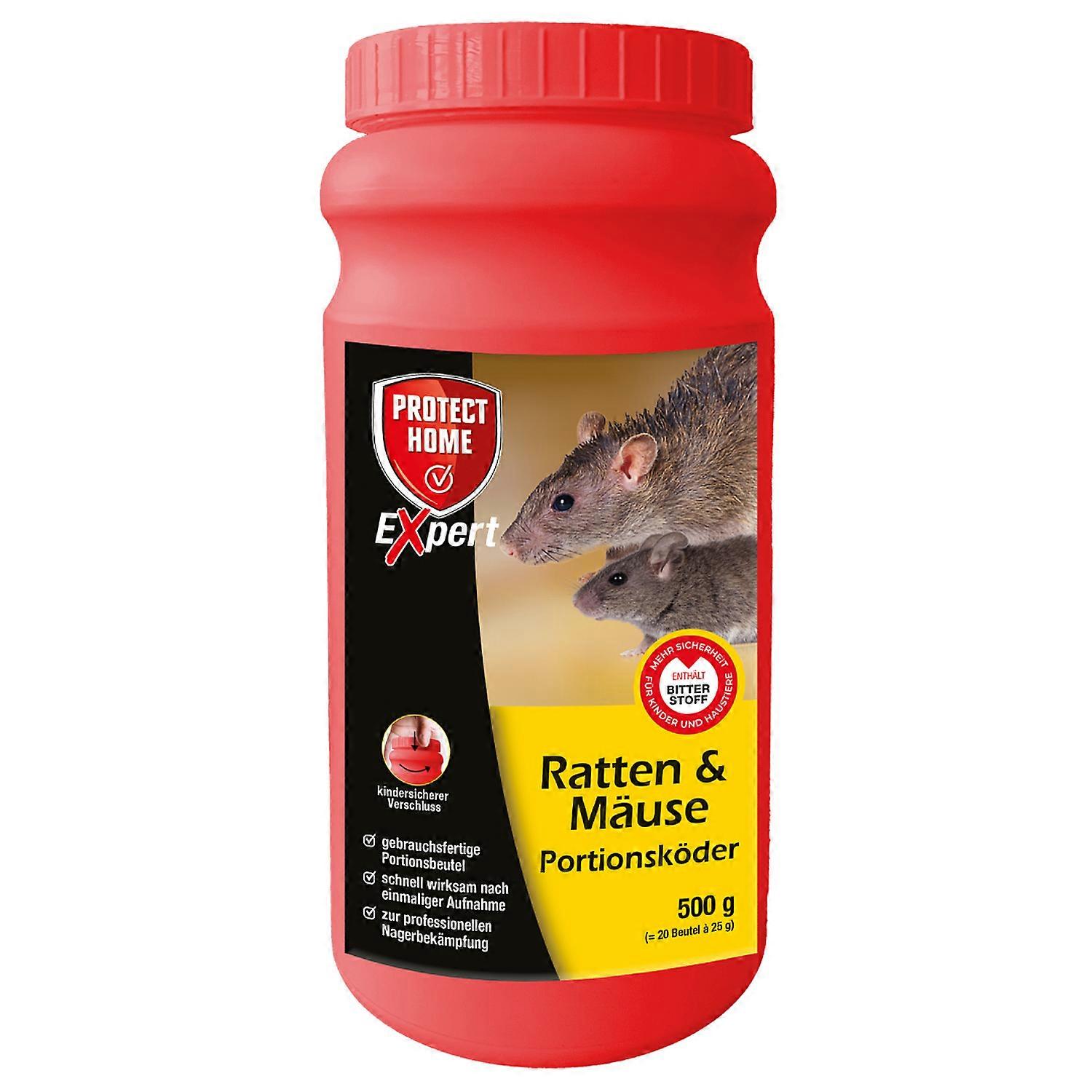 PROTECT HOME® Expert Rat & Mouse Portion Bait, 500 g