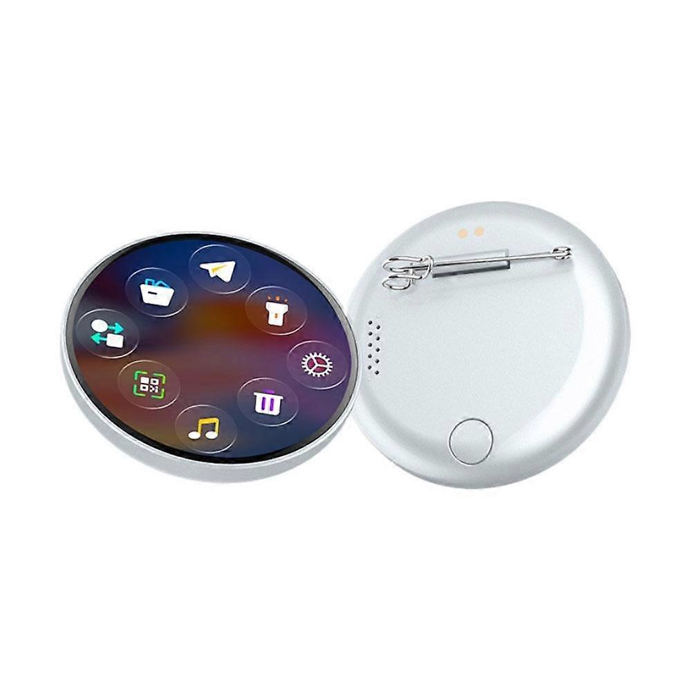 New L8 HD Smart Badge Editable Bluetooth Picture Video Anime Player Electronic Card Baji Electronic Chest High-end Smart Badge