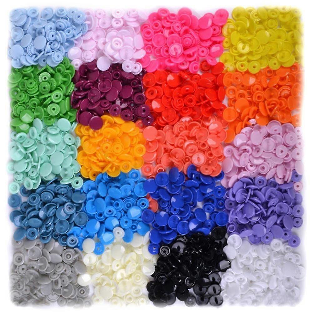 TOYMYTOY Button Fastener Tool Snap Button Kit Plastic 1 Set for DIY Sewing