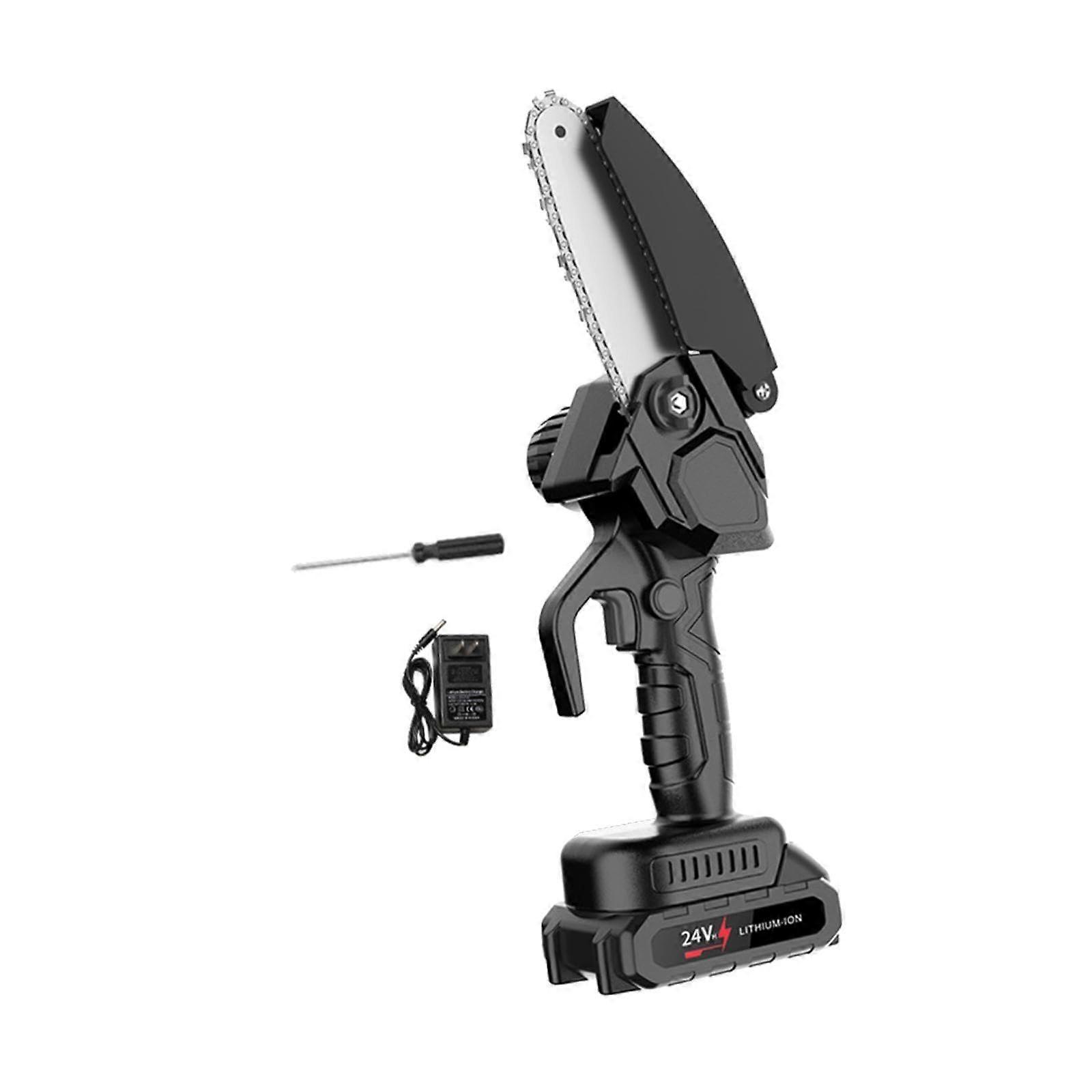 Mini Electric Chainsaw for Tree Pruning, Compact Handheld Design, Speed Wood Cutting, Durable Chain