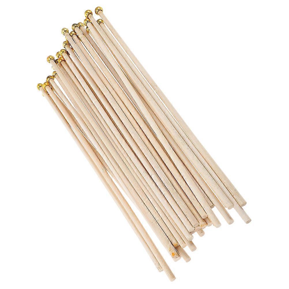 Bamboo Flagpole for Craft Flag Sticks Hand Held 125Pcs Assorted