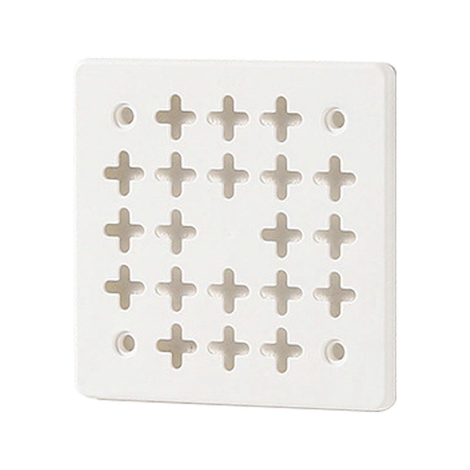 Wall Organizer Rack Adjustable Layout White SpaceSaving Shelf for Bathroom and Kitchen Storage