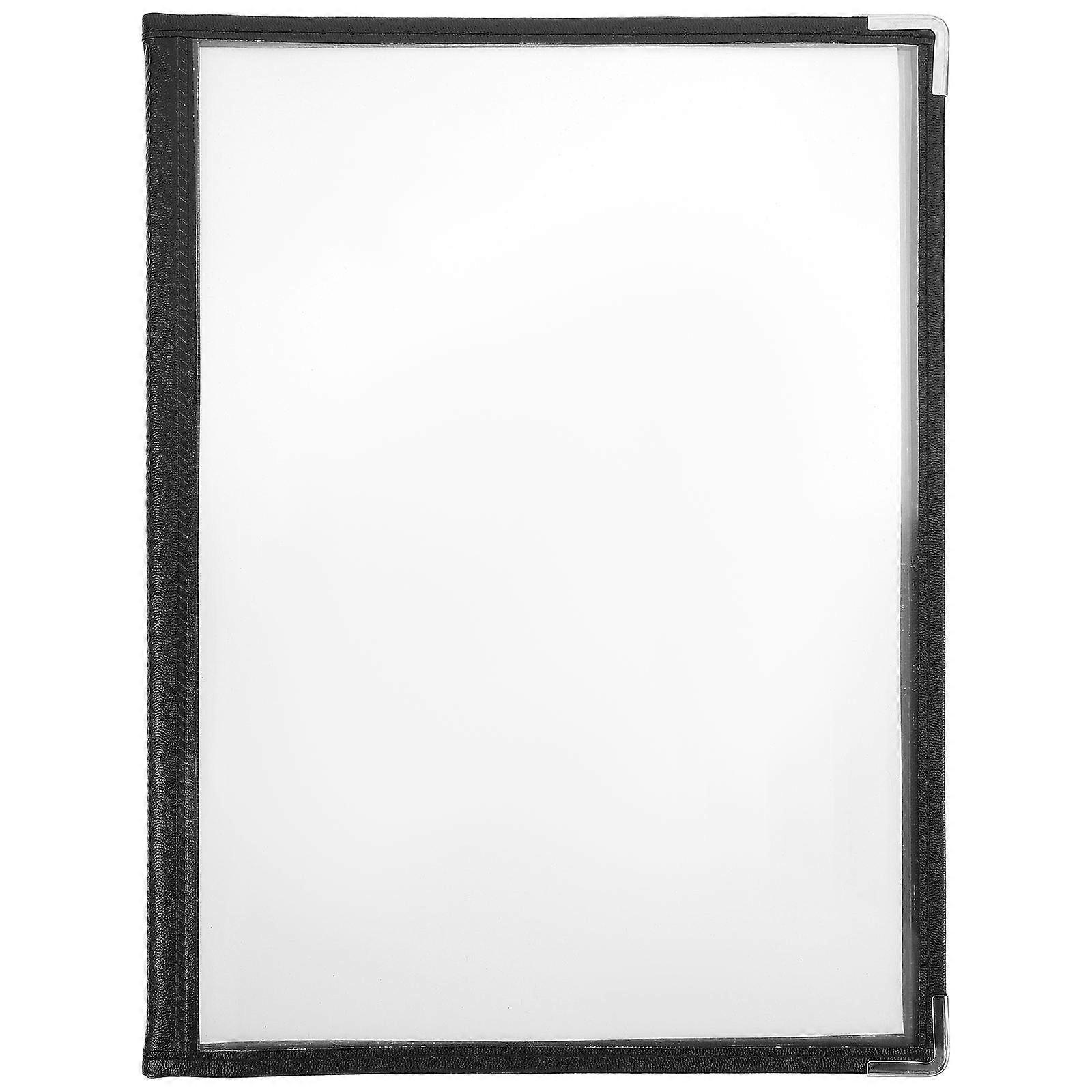 Transparent Menu Binder Cover for Kitchen Use 5Pcs PVC Folder
