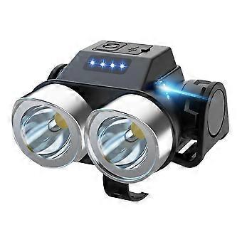 Super Bright Rechargeable Rainproof Bicycle Front Light, Strong Flashlight for Night Riding, Outdoor Gear for Mountain Bike Student Cycling