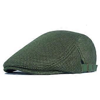 Men's Newsboy Cap Adjustable Breathable Mesh Ivy Gatsby Style for Casual Golf Driving Sun Hat