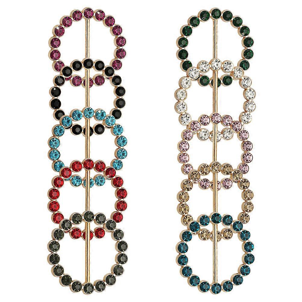 Decorative Shirt Clips Multi-Function Scarf Clips for Decoration 10Pcs