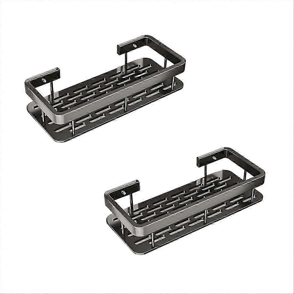 Bathroom Shelf Triangular Shelf Punch-Free Corner 2 pcs