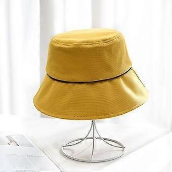 Bucket Hat Smile Embroidered Hats Fisherman Sunshade Caps for Women-MZ6701