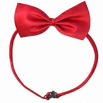 Pet Dog Puppy Cat Adjustable Bowknot Collar Bowtie Necktie Bow Tie (Red)