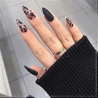 Extra Long Press on Nails Blue Ballerina Coffin Fake Nails with Flash Diamond Crystal Glossy Glue on Nails French Nail Tips for Women Girls Daily Wear