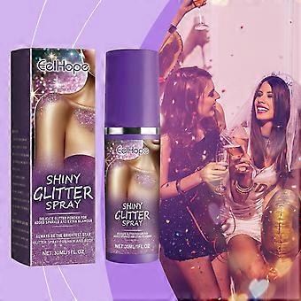 Spray de Glitter Dazzling Star - 30ml Spray de Flash para Corpo e Cabelo para Festas e Festivais