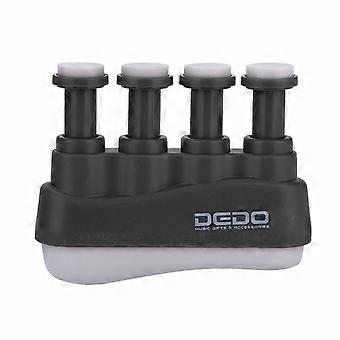 PUNK Hand Finger Exerciser Grip Training Fortalecedor para Guitarra Baixo Piano Player Preto