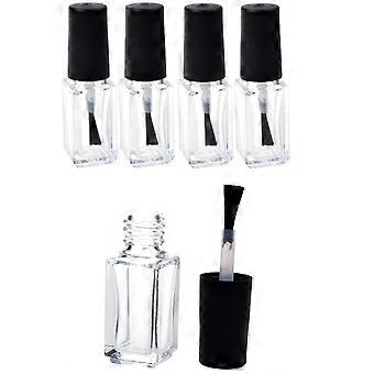Ctmw Lege Nagellak Doorzichtige Flessen Met Borsteldop (5ml 5pack)