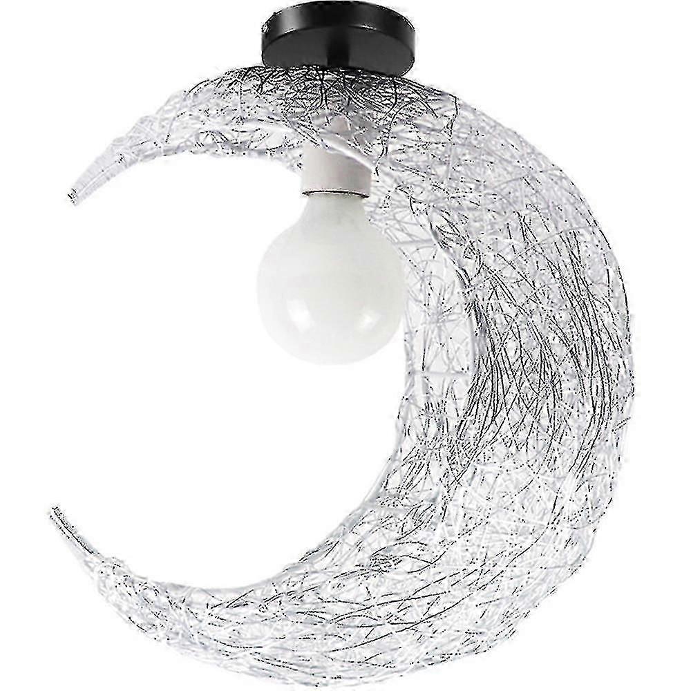 30cm220v E27*1 aluminum wire silver lamp without bulb