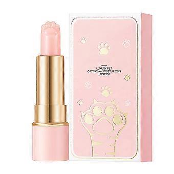 Cat Paw Lip Balm - Deep Hydration Creamy Pink Moisturizing Balm with Cute Design 3.5g