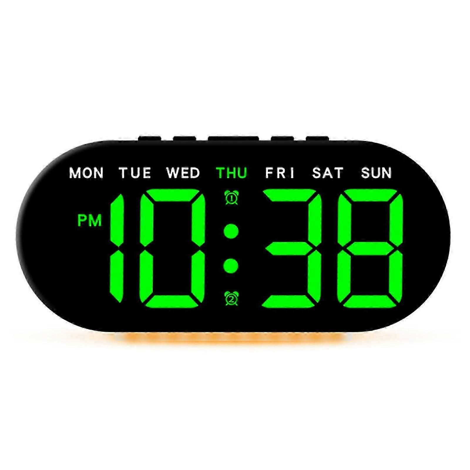 Precise Table Clock Multipurpose With Date And Time Temperature Display For Any Room Bedside Clock with Base Night Light
