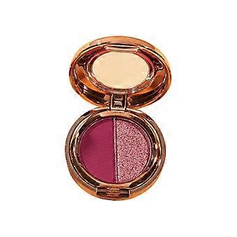 Two Color Eyeshadow Palette with Pearlescent Pumpkin and Earth Tones, Longwear Shimmer Finish