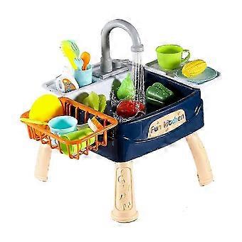 2026 New Simulation Circulating Water Electric Wash Educational Kitchen Toy with Realistic Water Flow for Childrens Pretend Play