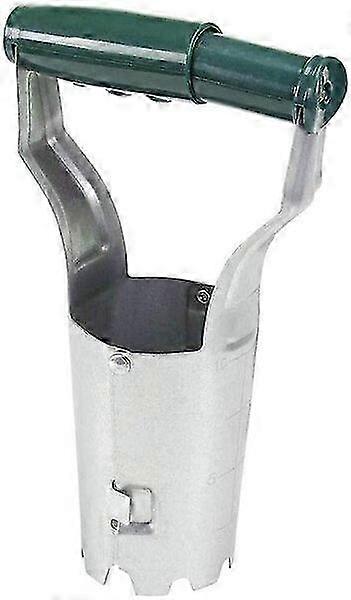 Lawn compaction tool, compact and lightweight, with depth markings