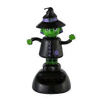 Solar Dancing Toy Halloween Ghost Bobble Head with Solar Powered Motion for Car Dashboard Decor
